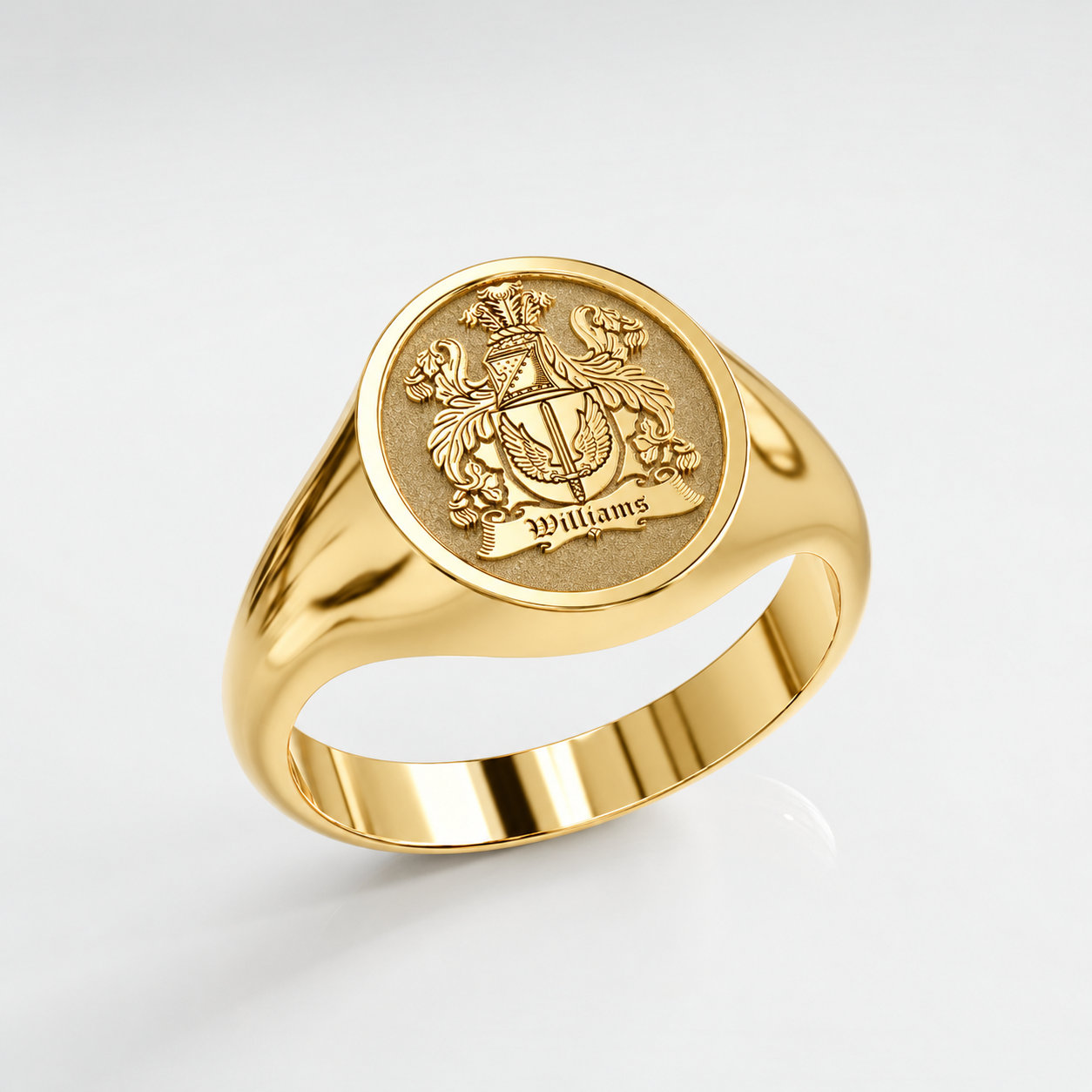 SRC OVAL NEGATIVE PERS RENDER GOLD